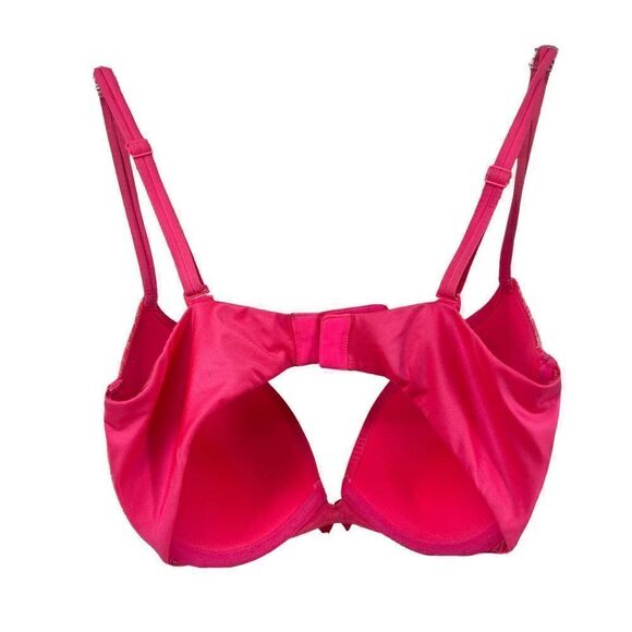 Victorias Secret Very Sexy Push Up Bra Pink Convertible 32DD Underwired Lace Bra - Picture 2 of 9